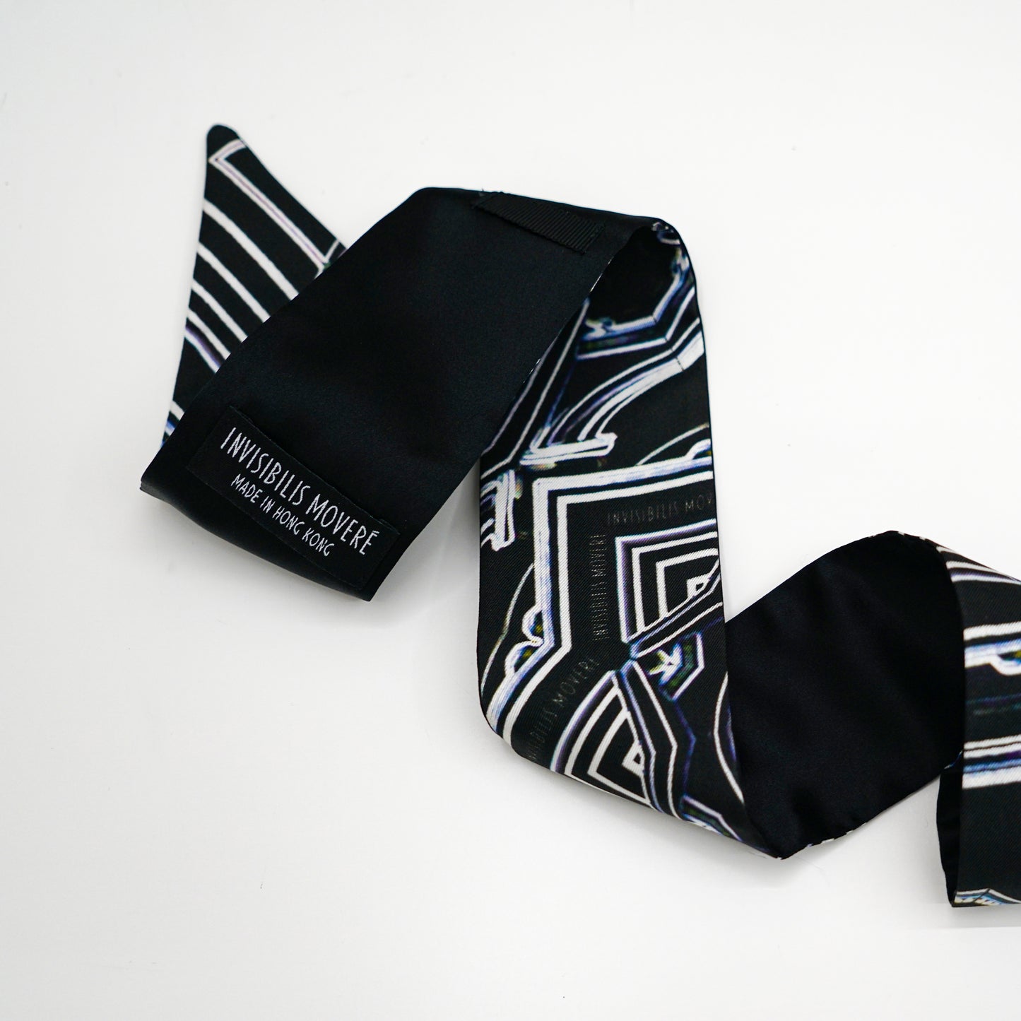 IM the 2-IN-1 Silk Twilly Scarf ( Neoned 1881 ) - Made in Hong Kong - 香港製造