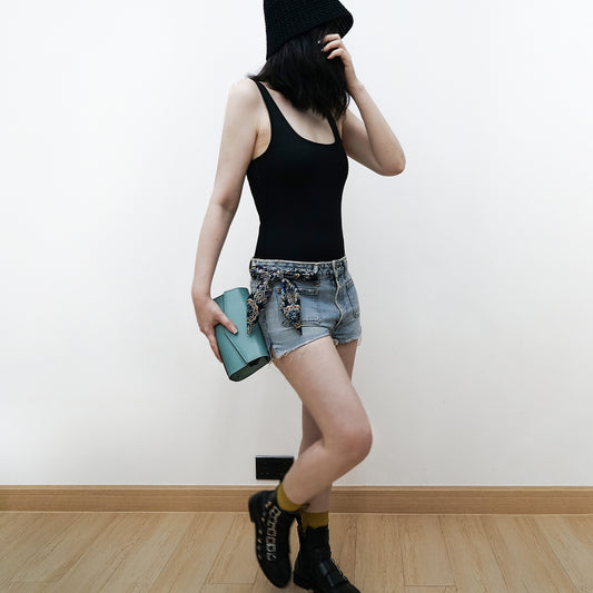 IM the 2-IN-1 Silk Twilly Scarf ( Neoned Mandala ) Made in Hong Kong - 香港製造