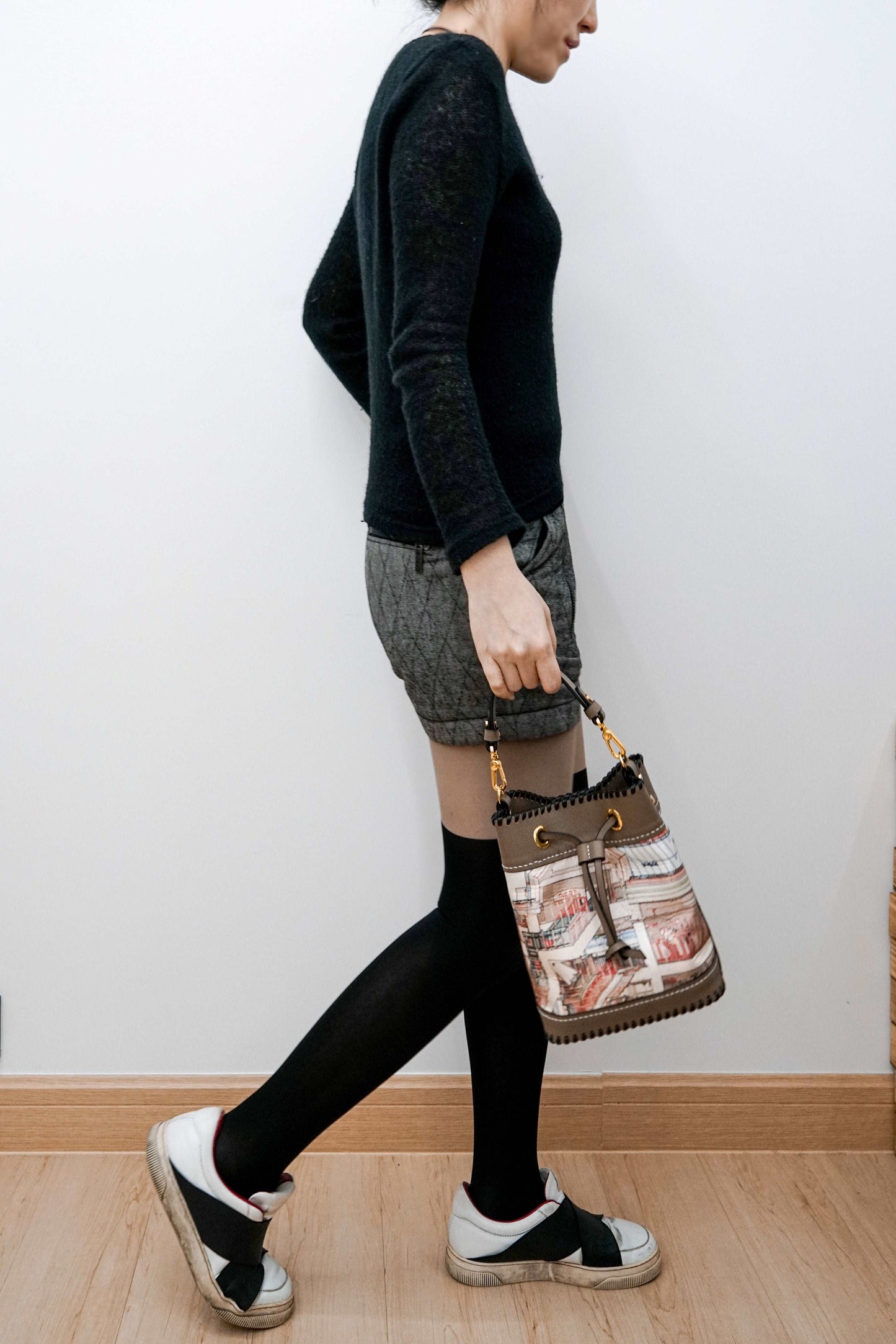 限量款:真絲水桶包 Silk-Leather Bucket Bag ( 3 pieces only )